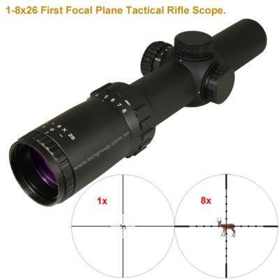 China 1-8x26 First Focal Plane Tactical Riflescopes for sale