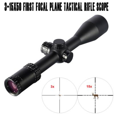 China 3-15x50mm Tactical Riflescope Illuminated Riflescopes for sale