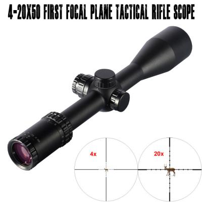 China 4-20x50mm Tactical Riflescope Illuminated Riflescopes for sale