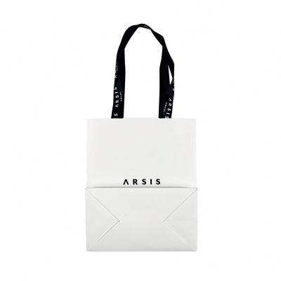 China Recyclable Two Tone 80GSM Shopping Non Woven Tote Bag High Quality Handle Bag for sale