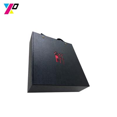 China Recyclable Reliable Quality Drawer Gift Box Paper Black Printing for sale