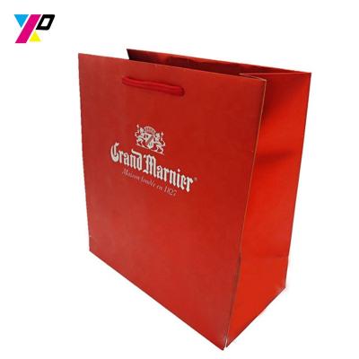 China Recyclable Wholesale Embossing And Logo Hot Stamping Custom Printed Luxury Shopping Reusable Retail Paper Bag for sale