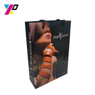 China Recyclable Custom Logo Printing Reusable Shopping Packaging Paper Bag For Fashion Clothes Gift for sale