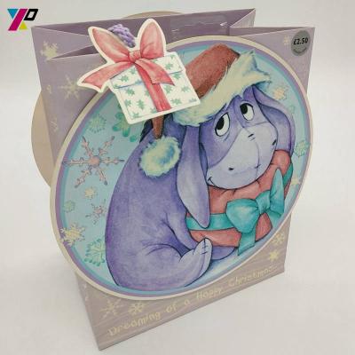 China Best Tech Recyclable Qualified Christmas Customized Gift Paper Bag For Packaging for sale