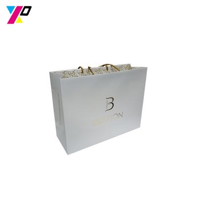 China Factory direct wholesale white reusable luxury gift bag paper recyclable for sale