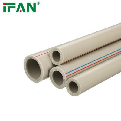 China Anti-corrosion IFAN PPR Plumbing Hot Water Non-toxic Hygiene PN20/PN25 Gray Plastic Tube PPR Pipe for sale