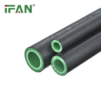 China Anti-corrosion IFAN PPR Pipe Plumbing Black PE 20-125mm Plastic New Nano-Antibacterial PPR Pipe for sale