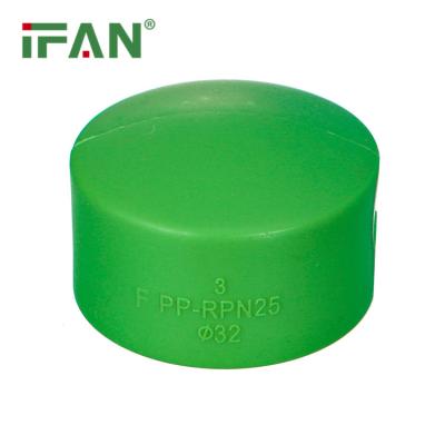 China Water Pipe System IFAN OEM Manufacturer Pn25 Green Color 20-110mm Plastic Pipe Fitting PPR for sale