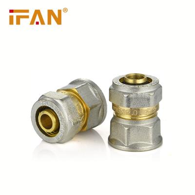 China Anti-corrosion IFAN PEX Pipe Fittings 16-32mm Male And Female Thread Socket Brass PEX Compression Fittings for sale