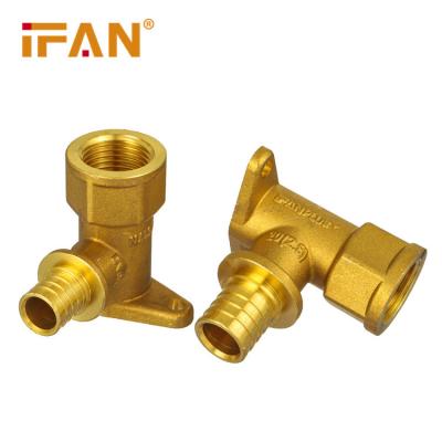 China Anti-corrosion IFAN Factory Price PEX Fittings 16-20mm Seated Female Thread Elbow Brass Slide Fittings for sale