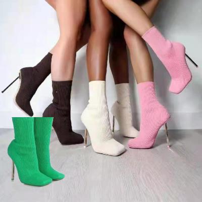 China Winter Women Sock Luxury Shoes Women's Fashion Trend Designer High Heel Boots for sale