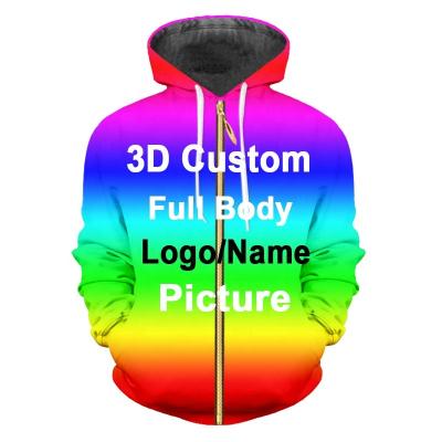 China Wholesale Custom Anti-wrinkle Mens Zipper Hoodies Superdry Trae Young 3d Print Oversized Mens Clothing for sale