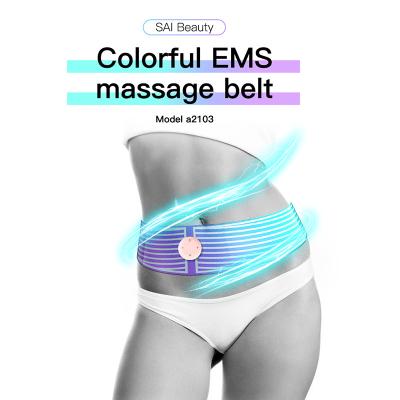 China EMS Waist Fitness Belt Waist Trimmer ABS Stimulator Muscle Toner EMS Slimming Belt Abdomen Workout Toning Massager Home Exercise Belt for sale