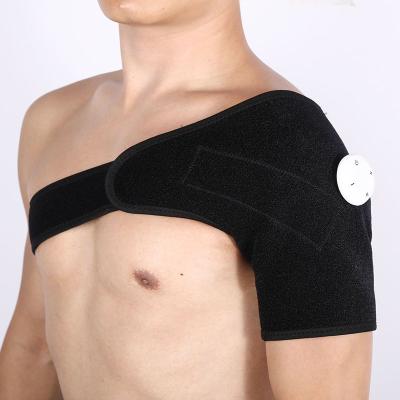 China EMS Portable Shoulder Wrap Brace Pad Strap Electric EMS Pulse Relax Muscle Pain Shoulder Sleeve for sale