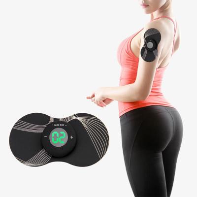 China Body Massage Vertebra Stimulator Muscle Relief Pain Sticker EMS Mini Electric Neck Massager Cervical for sale