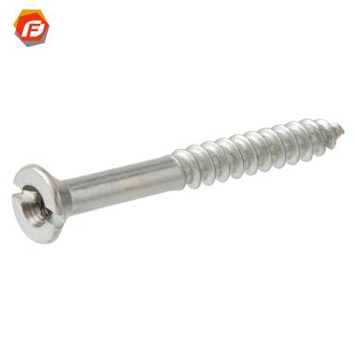 China Pan Inch Stainless Steel Cross Recessed Countersunk Head Wood Screws for sale