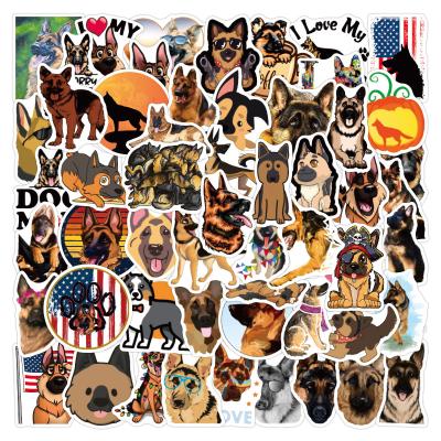 China Waterproof+Eco-friendly 50pcs Cartoon Dog Waterproof Stickers Styles Mobile Water Bottle Sticker Luggage Laptop Fashion Stickers for sale