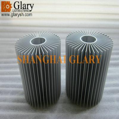 China GLR-HS-720 silver anodized circular extrusion heatsink, 3.75