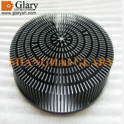 China GLR-PF-212035 80W high power heatsink, 212mm round forging led cooler for sale