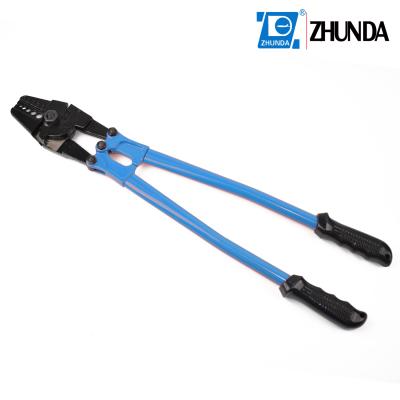 China Multifunctional Hand Stamper Crimp Tool Hand Bolt Cutter Wire Rope Swage Cable Swage Stamping Tools for sale