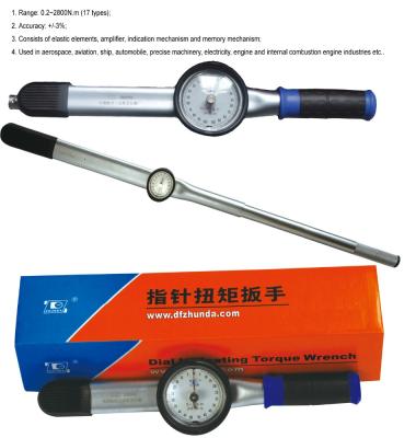 China 10N.m To 50N.m Multi Functional Dial Gauge Hand Tools Dial Indicating Torque Wrench for sale