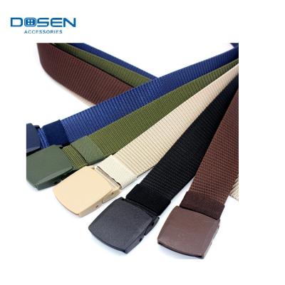 中国 Fashion decorations for military belt wide canvas belts waist men tactical belt buckle belt 2019 automatic nylon male army belt 販売のため