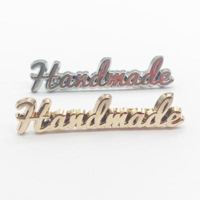 Китай FREE SAMPLE Washable Gold Silver Metal Handcrafted Labels For Handmade Clothing Labels Metal Decorative Metal Gift Branding Tags продается