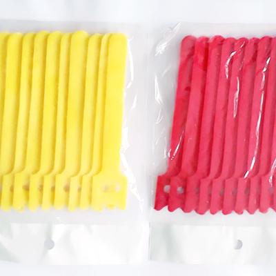 China Viable factory wholesales and sells Practical Red Yellow Ring Cable Ties And Hook Cable Ties for sale