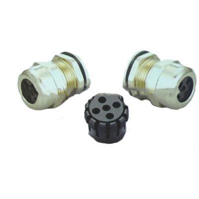 China Factory Price Brass Wire Nickel Plated Multi Hole Cable Gland for sale