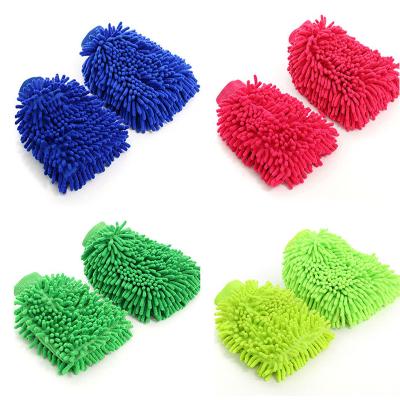 China Viable Plush Chenille Chinese Factory Wash Hand Glove Dish Cleaning Glove for sale