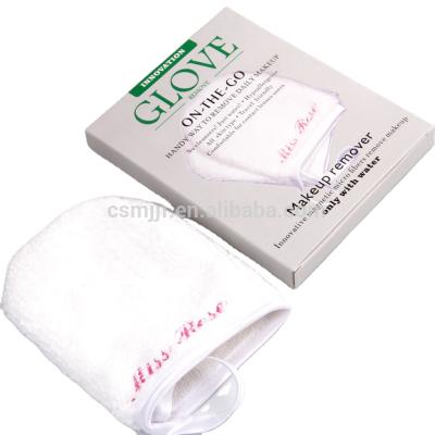 China Remove Makeup China Changshu Customized Microfiber Makeup Remover Glove for sale