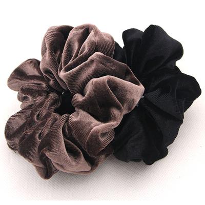 China Girl Hair Decoration New Fashion Microfiber Velvet Large Size Hair Bands Scrunchies For Women Or Girls Hair Accessories for sale