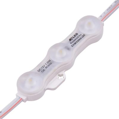 중국 50pcs 각 문자열 3 LED 모듈 LED 2835 SMD 3 LED 160° 빔 DC12V 판매용