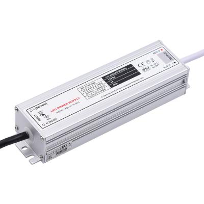 China Ultra Thin LED Driver Power Supply Transformer Waterproof Outdoor 60 Watt 12V 24V 5 Amp for sale