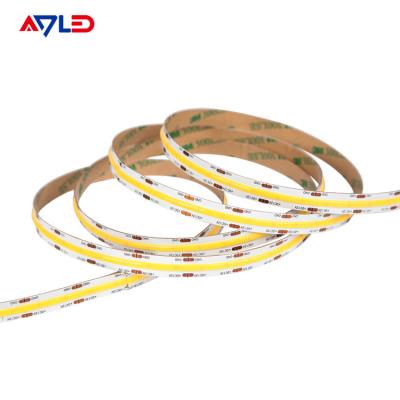 China 12V 24V Dotless COB LED Strip Light Flexible Chip On Board Dimmable 10mm for sale