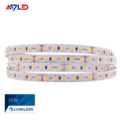 China Diodo emissor de luz alto Luces Led Strip Lights do CRI IP65 2835 24V 3000K branco morno exteriores para a sala à venda