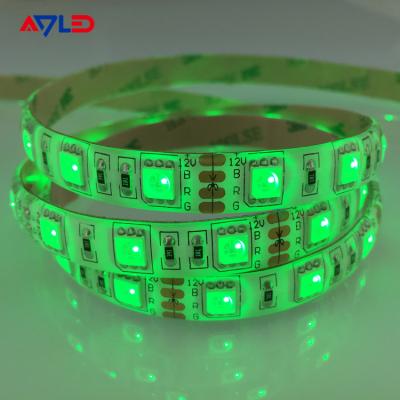 China Green color SMD 5050 60LEDs/M LED Strip Lights for furniture Decoration High Bright Waterproof for sale