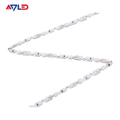 China Luces de tira Bendable de Zig Zag LED que doblan 6m m iluminación de la muestra de la letra de la luz de tira de 72 LED en venta