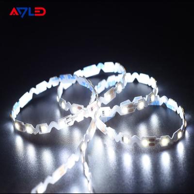 中国 超薄い折り曲げられるLEDの滑走路端燈SはSMD 2835 60LEDs 6mm DC12V 24Vの屈曲のジグザグ形LEDテープを形づける 販売のため