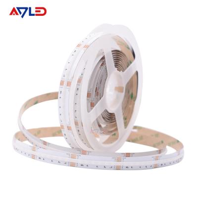 China Exterior Coloured LED Strip Lights DC12V 24V Dotless RGB LED Strip Super Bright for sale