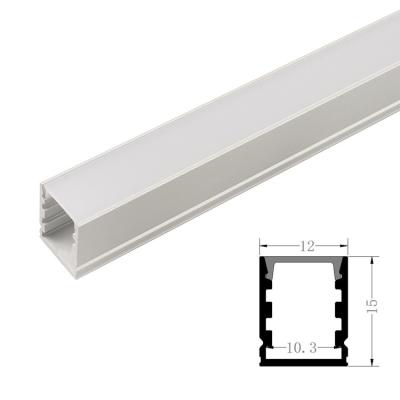 China 1215 LED Strip Light Extrusions 6063-T5 Aluminum Alloy Material for sale