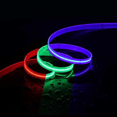 China IP20 Rgbw Rgb Cob Led Strip Light 12V 24V Pixel Flexible Emitting Addressable Cob led strip for sale