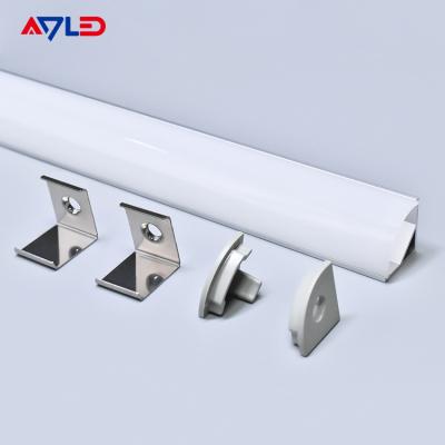 중국 16*16mm Hanging led aluminum anodized aluminum extrusion led profile surface corner mounted led light strip profile 판매용