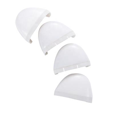 China PC Safety Shoe Military Boots Inserts Material 522# Accessory Non-tape PC Plastic Toe Cap for sale