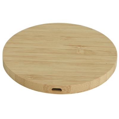 China Wireless Charging Pad Wireless Charging Pad Made From Bamboo With NTC Pad For Mobile Phone for sale