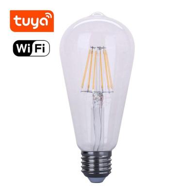 China Hotel LED Vintage Smart LED Wifi ST58 ST64 6W 7W 8W Smart LED Light Bulb for sale