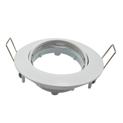 China Downlights Round Fixture Downlight Housing White AL 80MM Cutout for sale