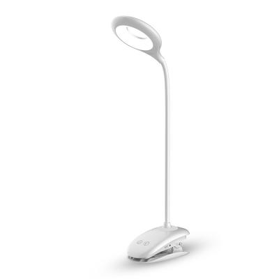 China Modern Economical DIM+NIGHT LIGHT With Pen Container Clip Led Desk Lamp for sale