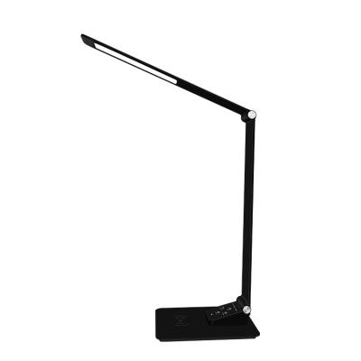 China High Quality Modern Aluminum DIM+CCT+10W Full Output Wireless 5V 1A Charge+USB Led Desk Lamp for sale