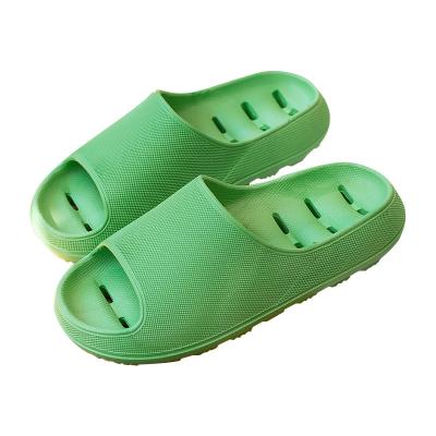 China Summer Quick Dry Bathroom Lovers Cavity Bath Slippers Thick Bottom Leakage Soft Super Indoor Non-slip Water Proof Slippers For Women for sale